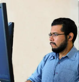 Jose Delgado working